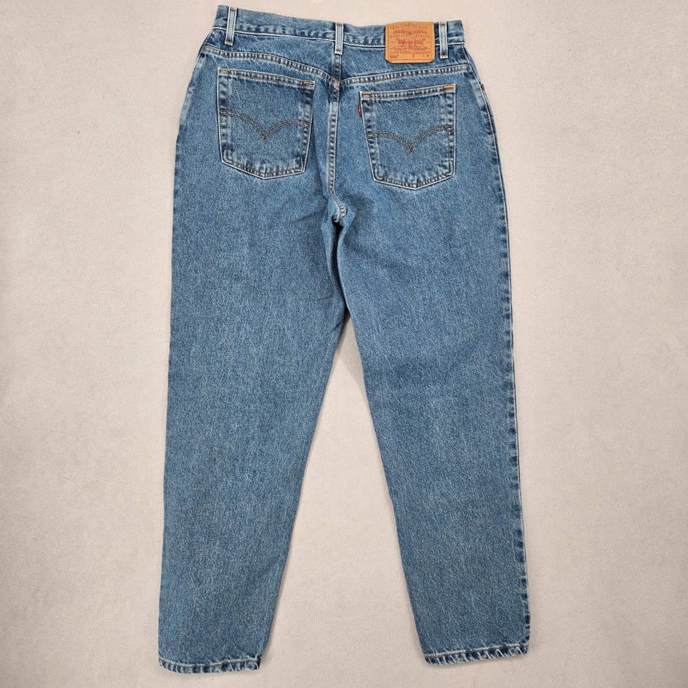 Levi's 14 MIS M 550 Relaxed Fit Tapered Leg Jeans Womens Vintage 90s Medium Wash